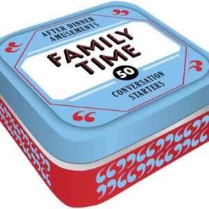 After Dinner Amusements: Family Time: 50 Conversation Starters (Conversation Card Game for Families, Portable Camping and Holiday Games)