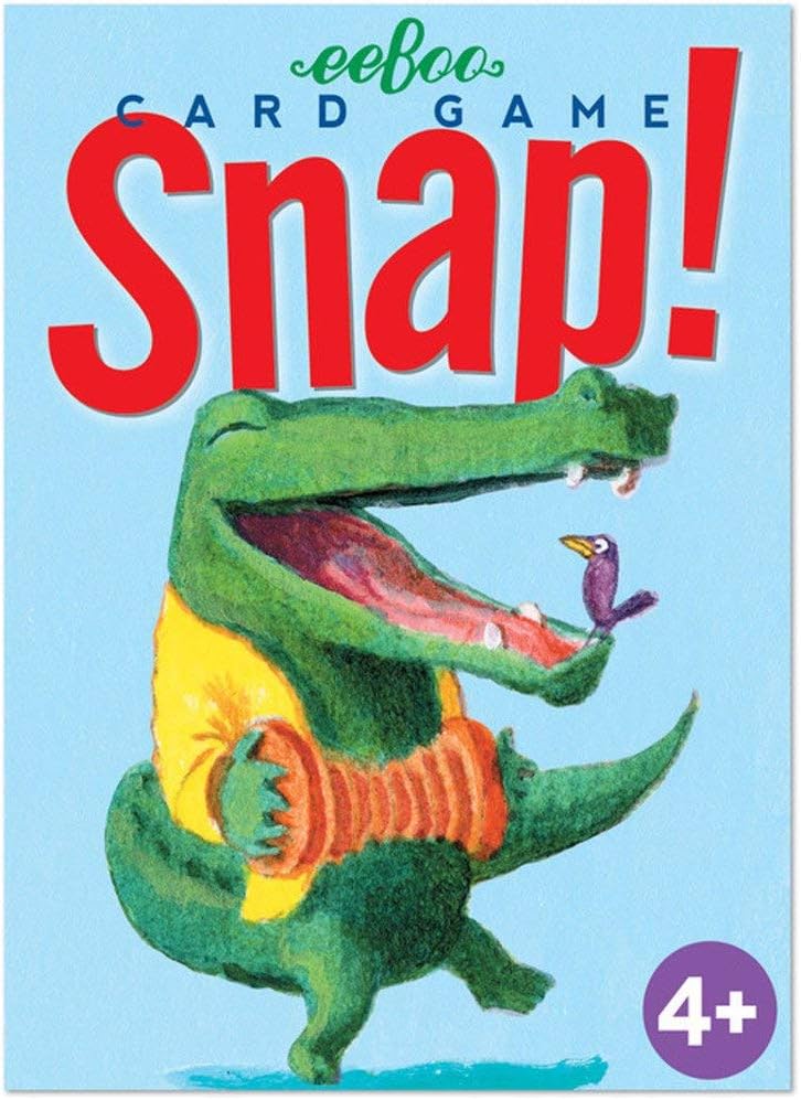eeBoo: Snap Playing Card Game, 36 Cards with Snappy Rhymes, Fast-Paced Matching Fun, Screen-Free Play, for Ages 5 and up