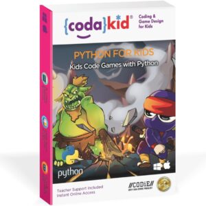 CodaKid Python Coding Box for Kids – Game Development & Computer Programming, Ages 10+ – Includes 12 Months Access & Online Mentor Support