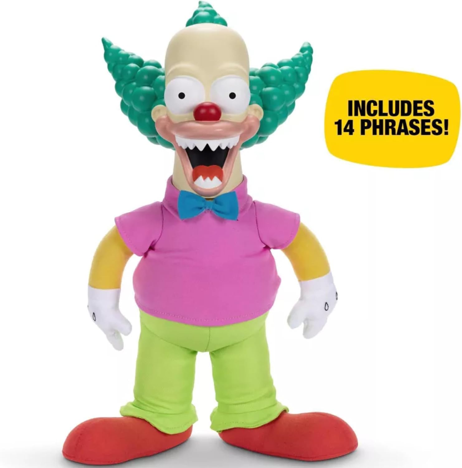Disney The Simpsons Talking Krusty Doll Plush, 16-Inches Tall Good and Evil Krusty Pull String Doll Toy, from The Classic Treehouse of Horror III Episode - Image 4