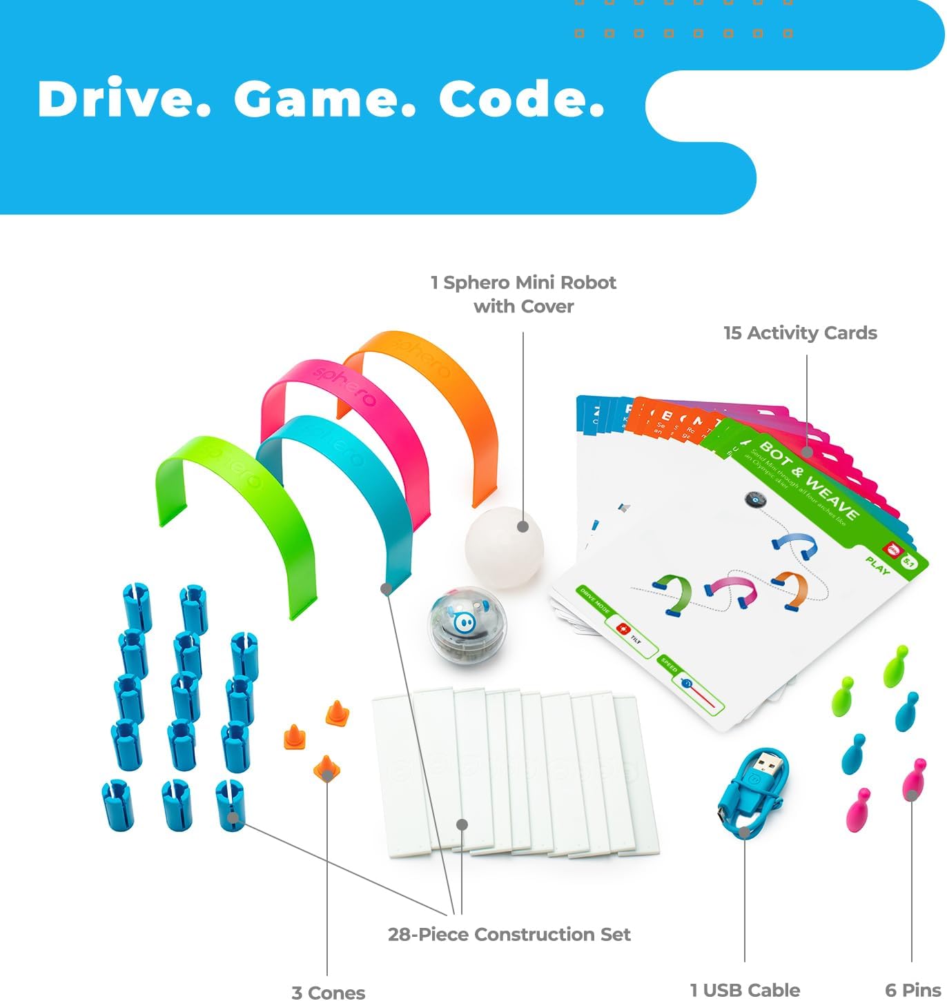 Sphero Mini Activity Kit | App-Enabled, Coding Robot, Education Kit - Image 2
