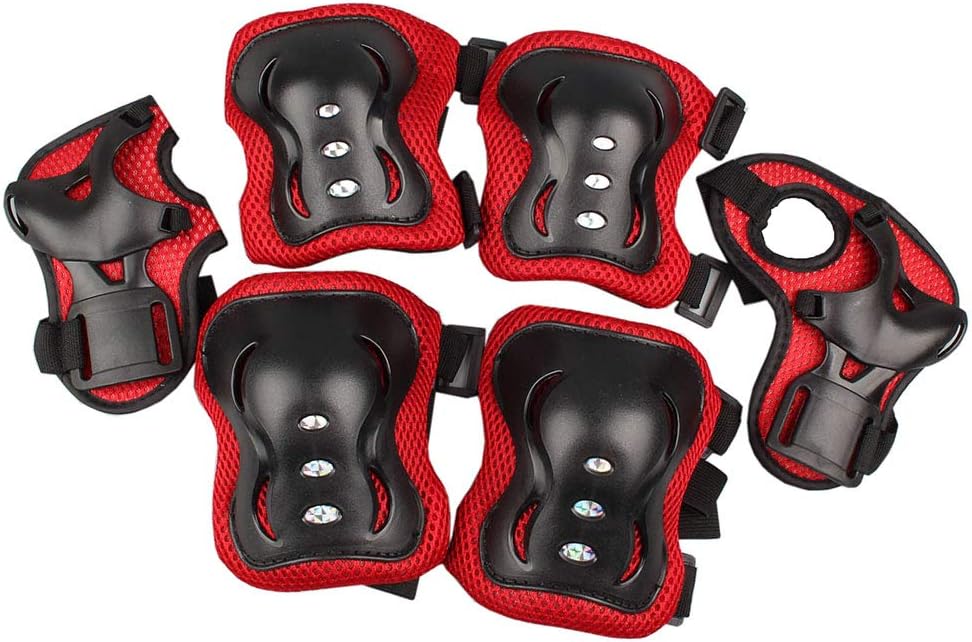 Kids Helmet & Knee Pad Set - Adjustable Elbow & Wrist Guards for Bike, Skateboard, Scooter - 5-12yrs - 7-in-1 - 3 Colors - Image 6