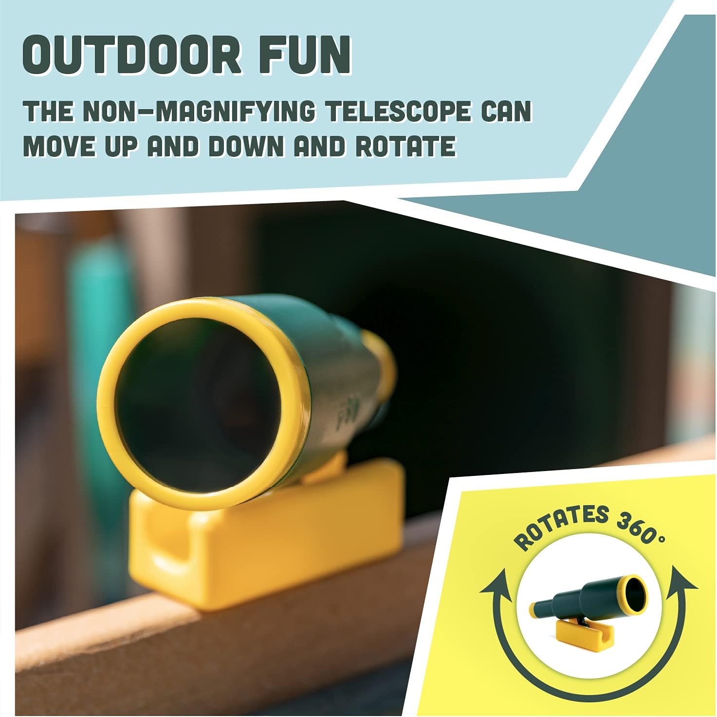 Squirrel Products Pirate Telescope - Swing Set Accessories Replacements & Additions - Active Outdoor Play for Boys & Girls Ages 3 & Older - Image 3