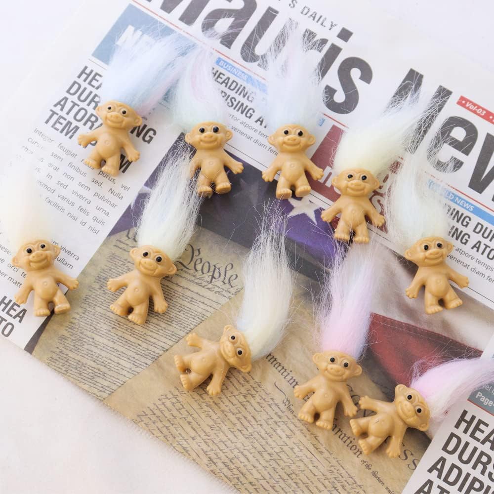 AEVBSOY 10 Pcs Lucky Dolls Set Mini Troll Dolls PVC Vintage Doll Mini Action Figures Cake Toppers for Party Favors School Projects Arts and Crafts Toys Party Supplies - Image 5