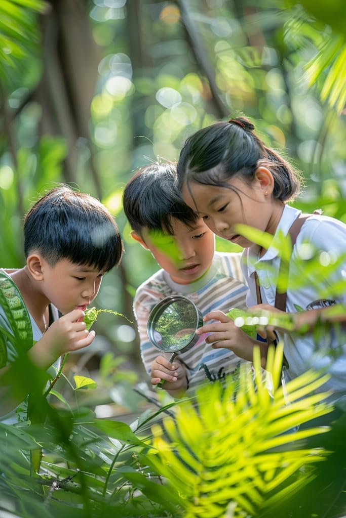 Leking Bug Catcher Kit for Kids 5 Pcs, Kids Outdoor Explorer Kit with Butterfly Net, Insect Observation Cage, Tweezers and Magnifying Glass, STEM Learning Bug Catching Set for Toddler Age 3-12 - Image 6