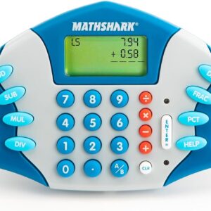 Educational Insights MathShark – Electronic Math Games for Kids Ages 6-8, Handheld Math Game, Addition and Subtraction Toys, Multiplication and Division Games for First Graders, Kids Learning Game