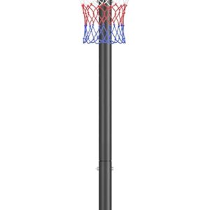 Yohood Basketball Hoop Outdoor 10ft Adjustable, Portable Basketball Hoop Goal System for Kids Youth and Adults in Backyard/Driveway/Indoor, 44 Inch Shatterproof Backboard and Larger Base