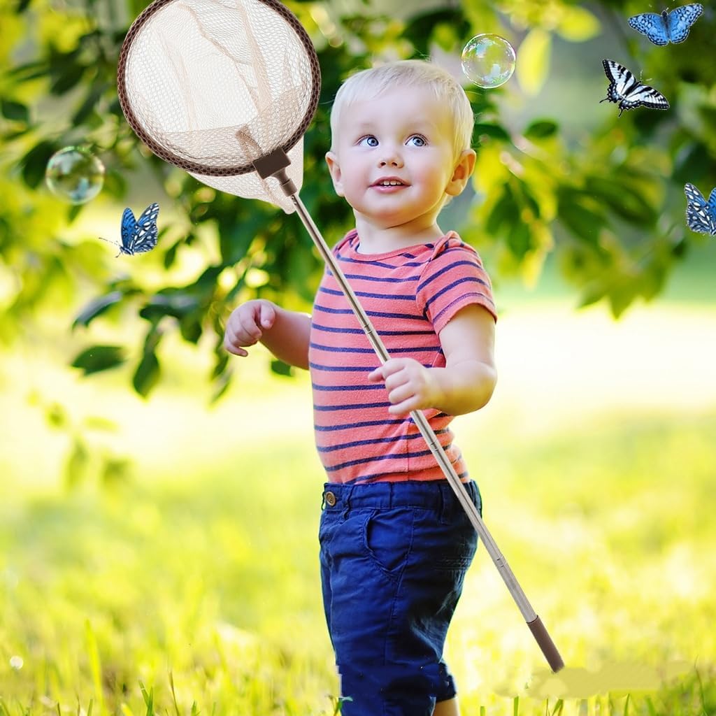 Leking Bug Catcher Kit for Kids 5 Pcs, Kids Outdoor Explorer Kit with Butterfly Net, Insect Observation Cage, Tweezers and Magnifying Glass, STEM Learning Bug Catching Set for Toddler Age 3-12 - Image 4