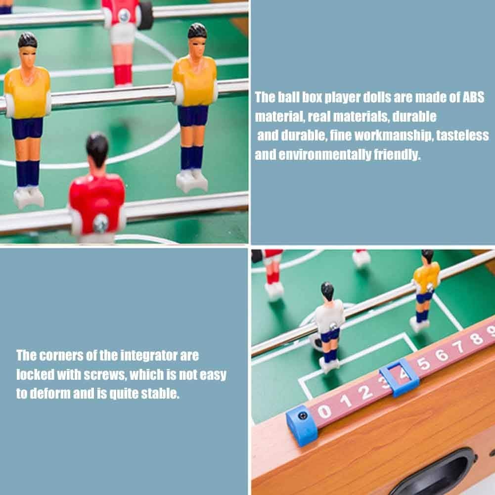 14 Inch Foosball Table, Wooden Soccer Game Tabletop, Mini Indoor Table Soccer Set for Game Rooms, Parties, Family Night - Image 7