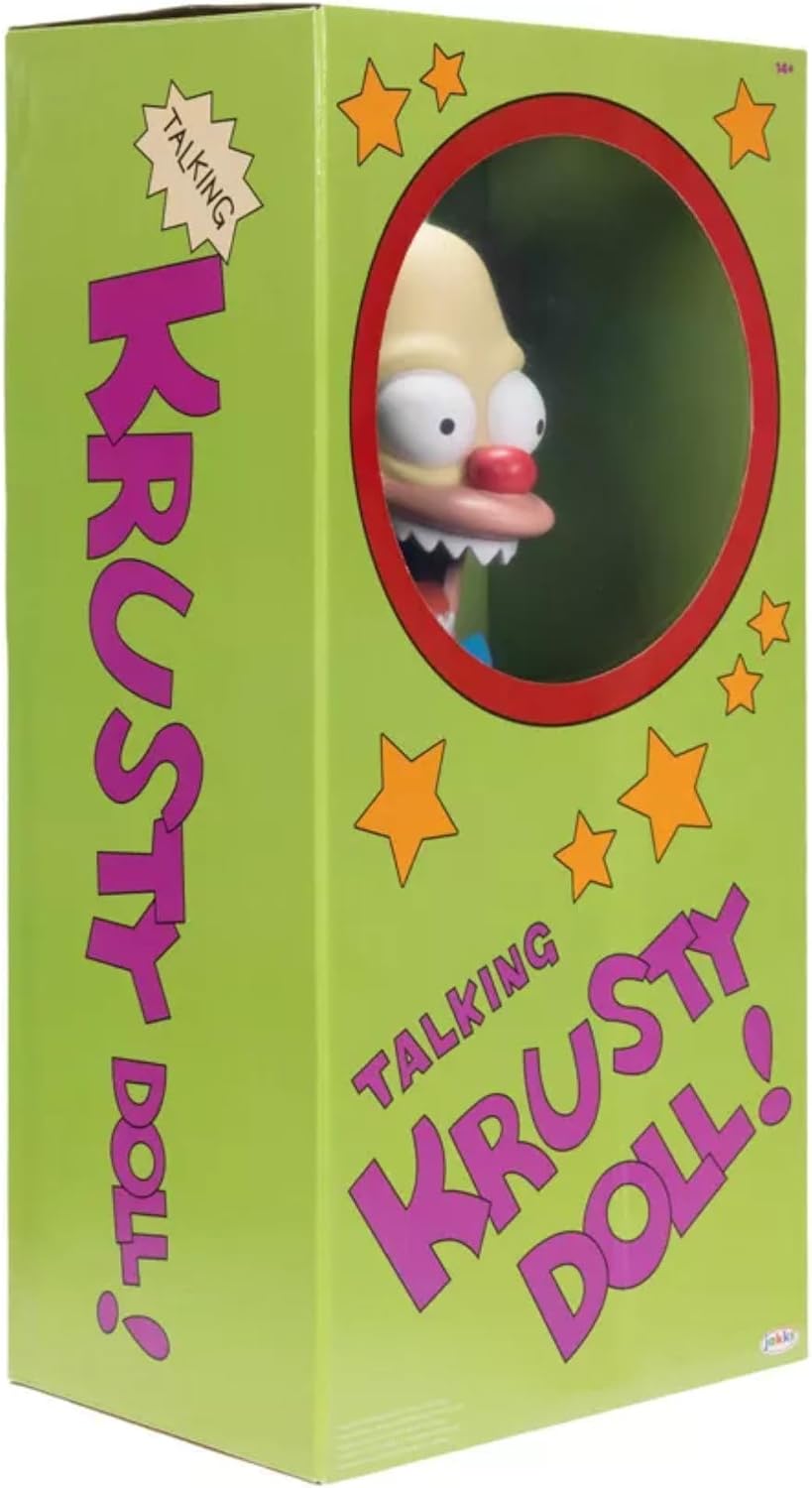 Disney The Simpsons Talking Krusty Doll Plush, 16-Inches Tall Good and Evil Krusty Pull String Doll Toy, from The Classic Treehouse of Horror III Episode - Image 9