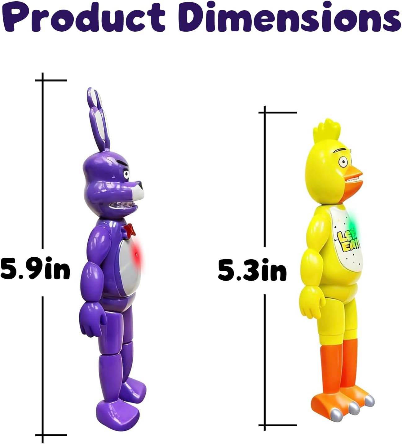 Action Figures Set, 5.5 Inch Movable Joint Toys, Horror Style Collectible Figures, Poseable Doll Set for Display, Cake Toppers, Gifts & Desk Decor - Image 2