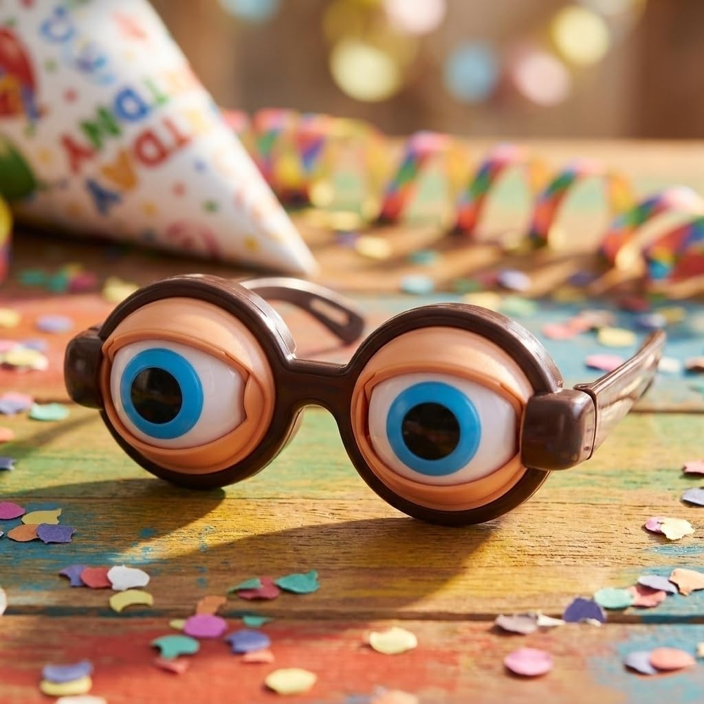 Funny Glasses for Adults Crazy Eye Glass Googly Eye Glasses Adult Size Silly Sunglass With Blinking Eyeball On Them Novelty Eyeglasses for Kids Hilarious Gag Gifts Prank Stuff (Black) - Image 3