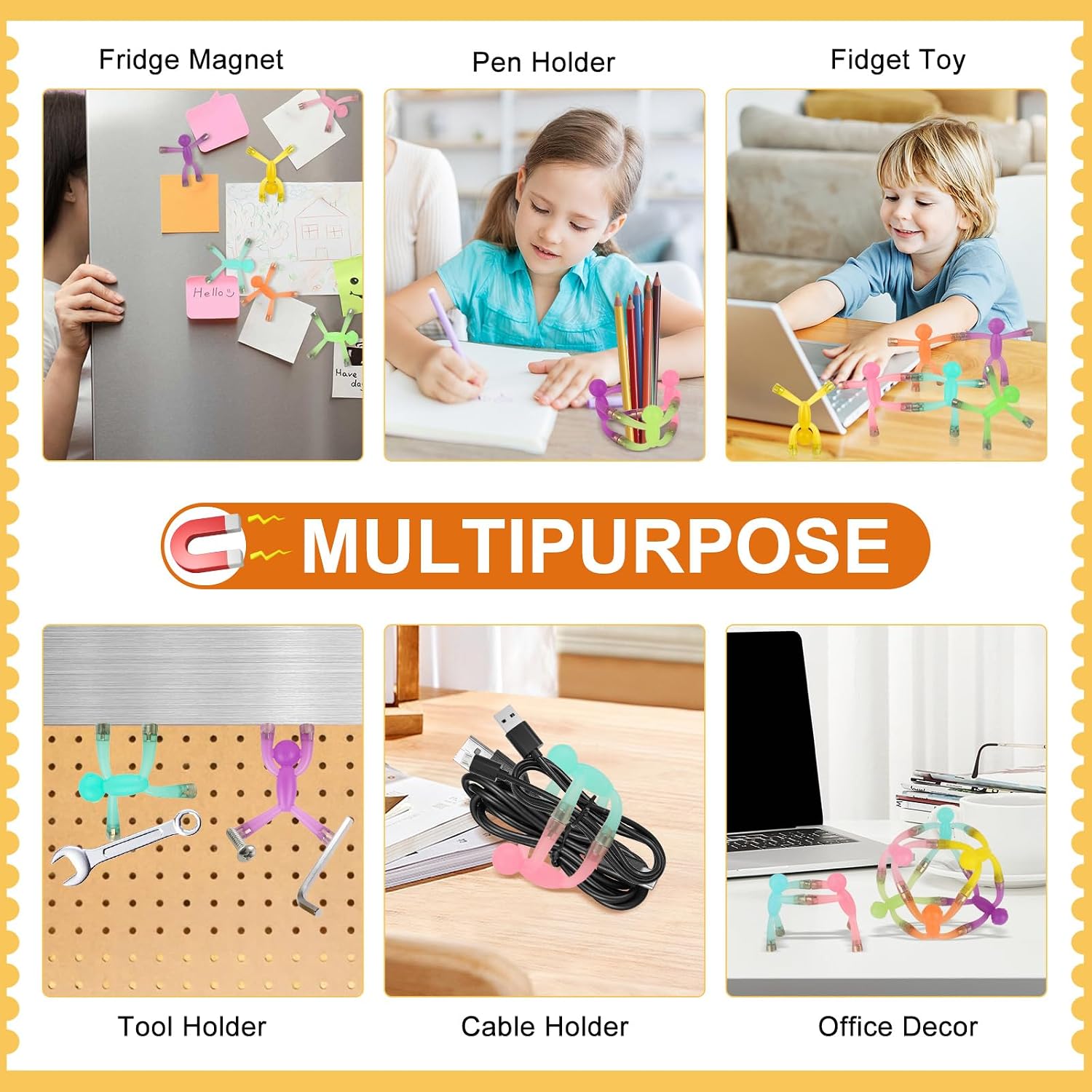 laleay 6pcs Magnetic Toys,People Figures for Kids, Adults Kids Gifts, Magnetic Men for Teens Gifts,Kids Sensory Toys - Image 3