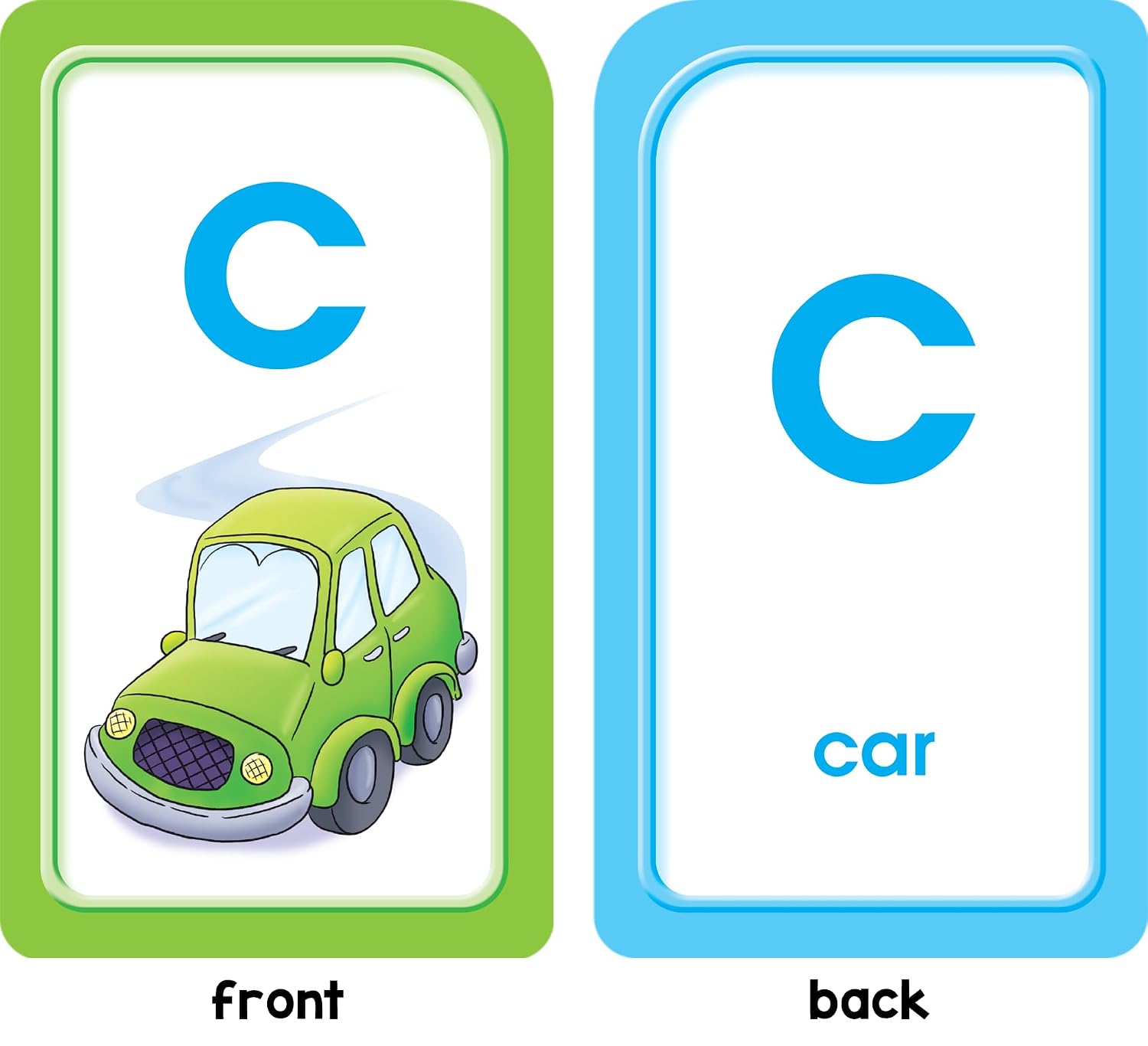 School Zone Alphabet Match Flash Cards: 56 Cards, Preschool, Kindergarten, ABC's, Letters, Matching, Beginning Sounds, Letter-Picture Recognition, Ages 4+ - Image 3