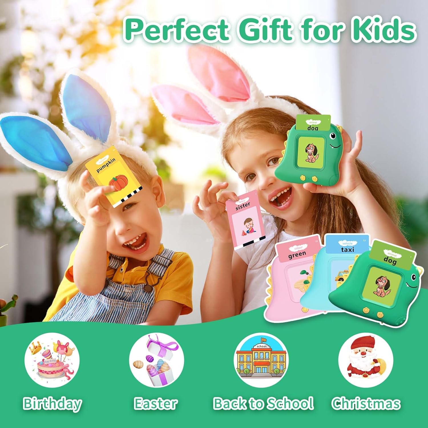 Alotwan Toddler Toys Talking Flash Cards with 510 Sight Words, Montessori Learning Toys for Toddler 1-3 2-4, Autism Sensory Speech Therapy for Boys Girls 2 3 4 5 6 Year Old Kids Gifts - Image 7