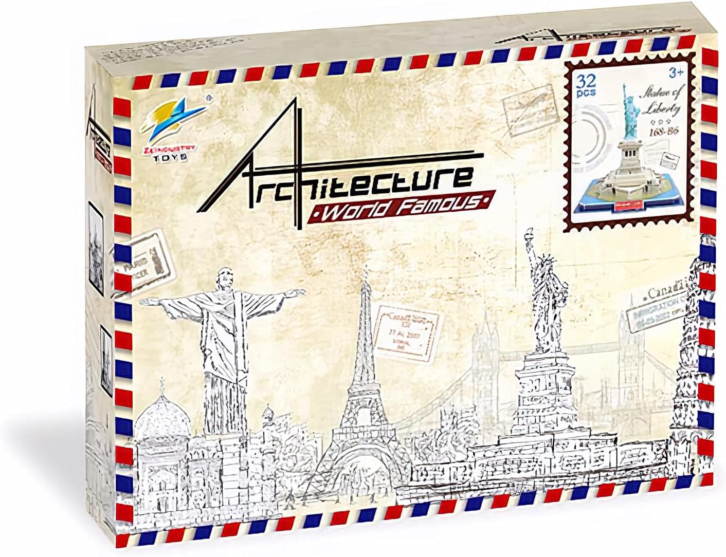 3D Puzzle Statue of Liberty - DIY Architecture Building Model Kit | Realistic Replica, No Glue | Educational Toy for Kids & Adults | New York Landmark Decor - Image 6