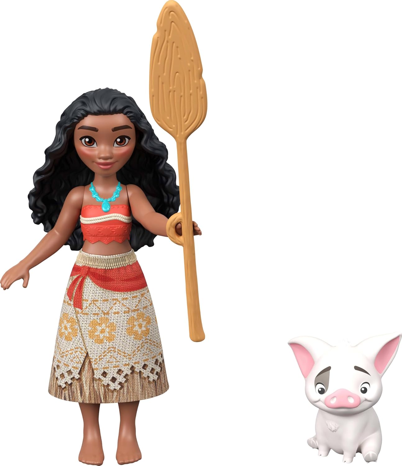 Mattel Disney Moana Small Doll 3-Pack with Moana, Maui the Demigod & Gramma Tala, Plus Pua the Pig, Crab Figure & 2 Accessories, Inspired by Movie - Image 2