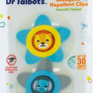 Dr. Talbot’s Mosquito Clips for Baby & Toddler with Naturally Inspired Ingredients, Citronella & Lemongrass, DEET Free, 1 Pack (2 Clips)