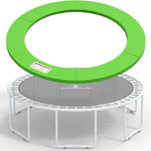 LANGXUN Universal Trampoline Repalcement Safety Pad, 8ft 10ft 12ft 14ft 15ft 16ft Waterproof Surround Spring Foam Cover for Round Frame
