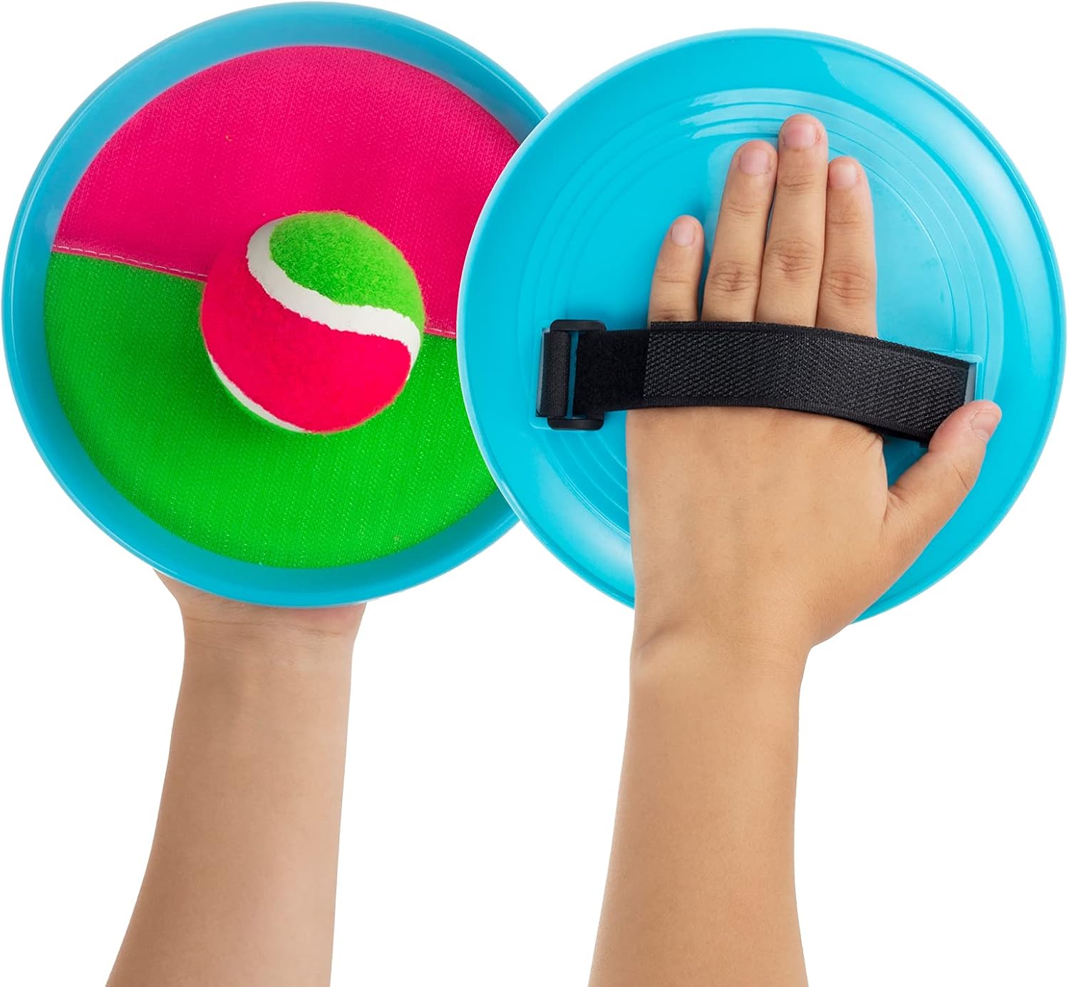 Beach Games, Outdoor Toys for Kids Ages 4-8, Toss and Catch Ball Set, with 4 Paddles 3 Balls, and 1 Storage Bag, Beach Toys Easter Gifts for Kids - Image 3