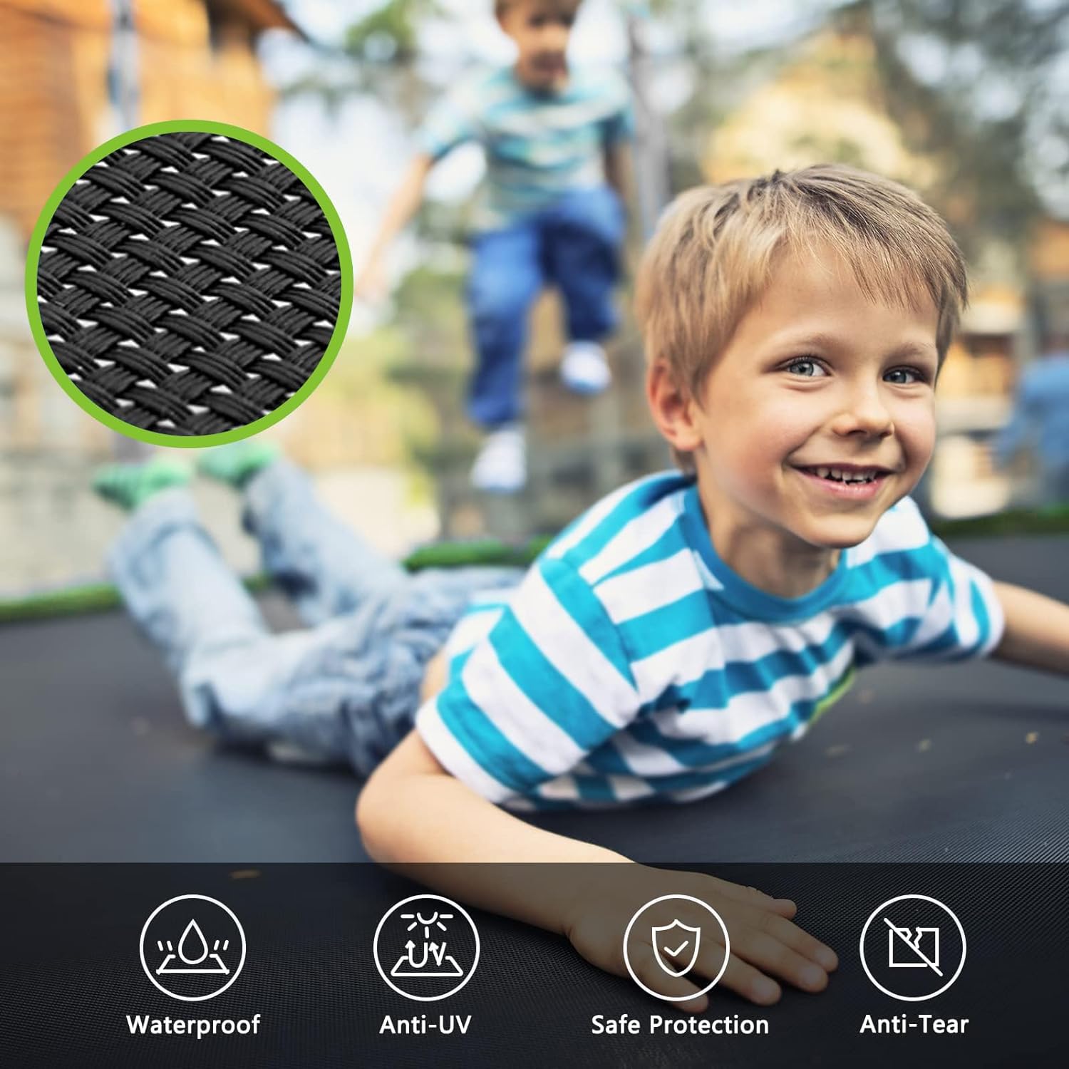 SKOK Trampoline for Kids,400LBS Outdoor Trampoline with Net-ASTM Approved Trampoline for Children and Adults - Image 6