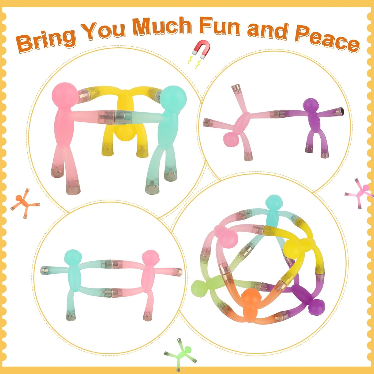 laleay 6pcs Magnetic Toys,People Figures for Kids, Adults Kids Gifts, Magnetic Men for Teens Gifts,Kids Sensory Toys - Image 7