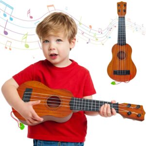 Kids Toy Ukulele Guitar,17 Inch Classical Guitar Musical Toy,4 Strings Guitar Ukulele Educational Learning Toy for Toddlers and Preschoolers