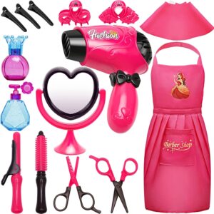 Kids Toys for Girls,Pretend Play Hair Salon Set for Little Girl,Little Toddler Girl Toys Doll Accessories,Kids Hair Salon Playset Toys for 3 4 5 6 7 8 9 Year Old Girls Christmas Brithday Gifts Ideas