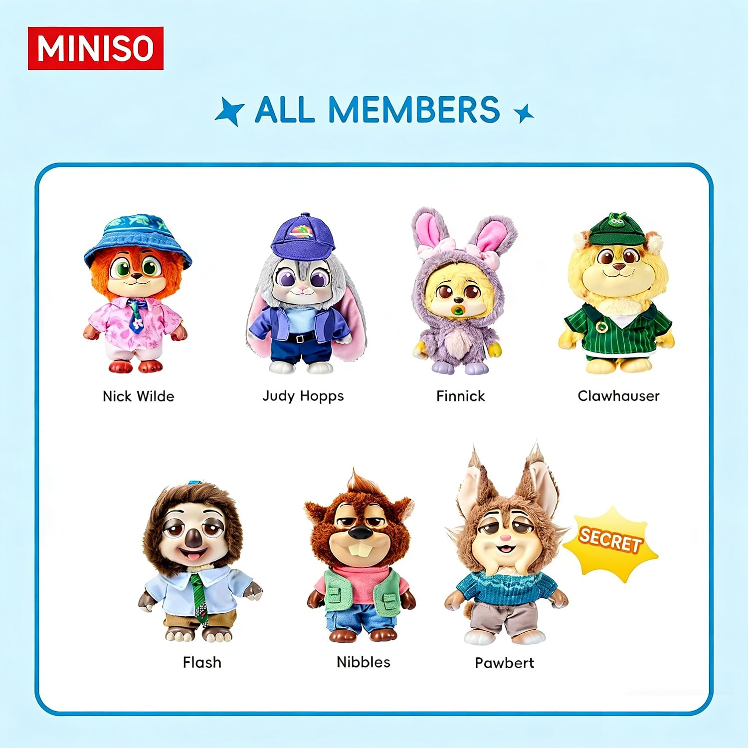 MINISO Disney Zootopia 2 City Residents Series Vinyl Plush Keychain Blind Box, Cute Animal Figure Charm Collectible Surprise Gift for Bag Decor, Random Single Box - Image 8
