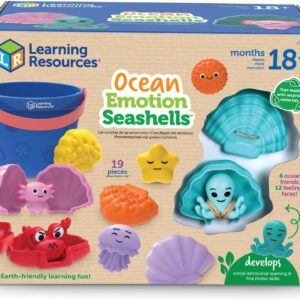 Learning Resources Ocean Emotions Seashells, Ocean Animals Figures, Seaside Game, Sand Toys, Sensory Toys, Sensory Bin, Toddler Outdoor, Preschool Classroom Must Haves, Montessori