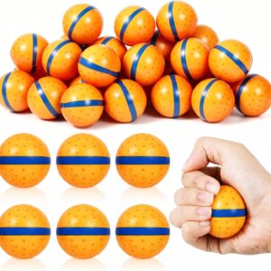 party greeting 30Pcs Dragon Anime Party Favors Stress Balls Bulk Sensory Fidget Toys for Kids Stress Balls Cartoon Orange Stars Finger Exercise Squeeze Toys Party Gifts Birthday Supplies,Stars