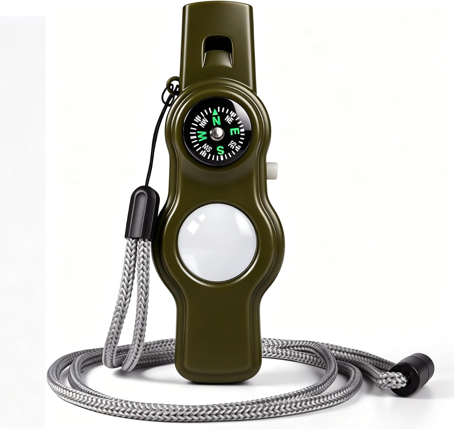 Emergency Survival Safety Whistle,Whistle for Kids with Lanyard,Compass,Thermometer,Ideal for Kayaking, Boating, Hiking, Camping, Climbing