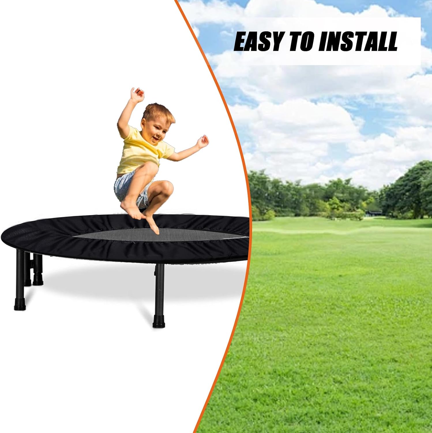 MDEOOSKY Trampoline Spring Cover 600D Small Trampoline Replacement Pad Thickened Oxford Cloth Easy to Installation Trampoline Safety Pad Parts for Home Indoor - Image 7
