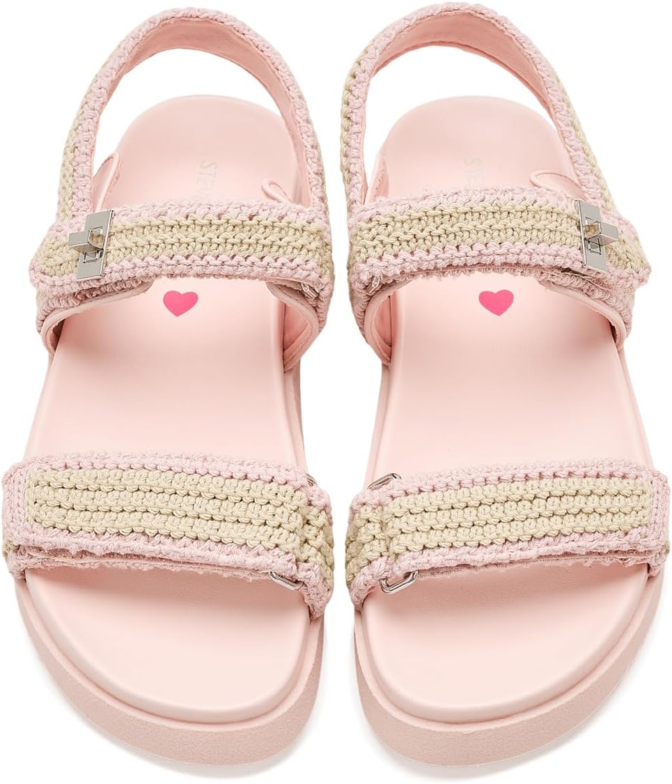 Steve Madden Girls Mona (Little Kid/Big Kid) Light Pink Multi 5 Medium Big Kid - Image 3