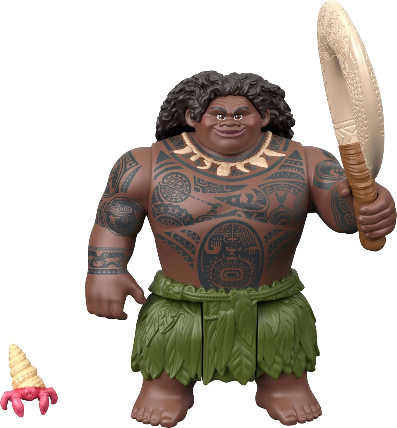 Mattel Disney Moana Small Doll 3-Pack with Moana, Maui the Demigod & Gramma Tala, Plus Pua the Pig, Crab Figure & 2 Accessories, Inspired by Movie - Image 3