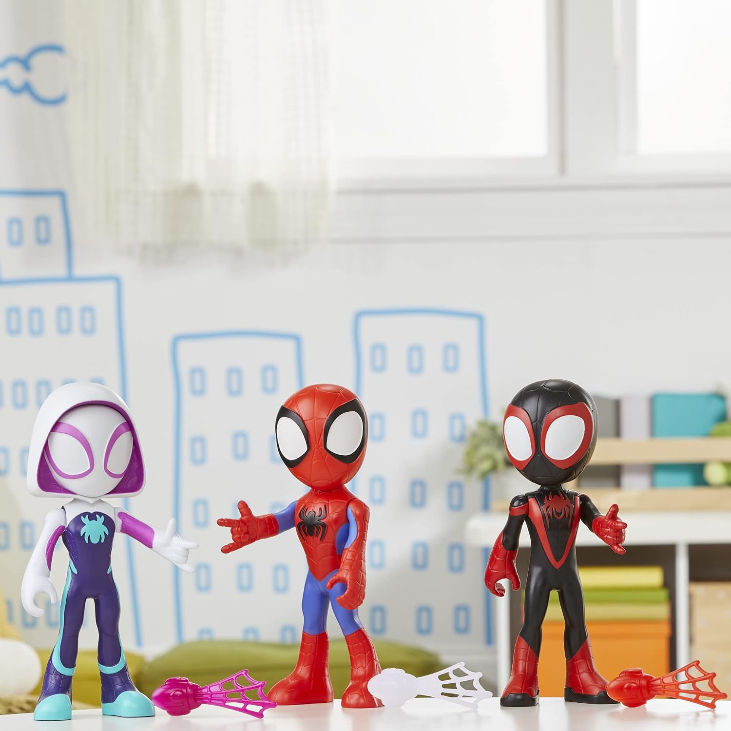 Spidey and his Amazing Friends Supersized Hero Multipack, 3 Large Action Figures, Marvel Preschool Super Hero Toy, Ages 3 and Up, 9 Inches (Amazon Exclusive) - Image 9