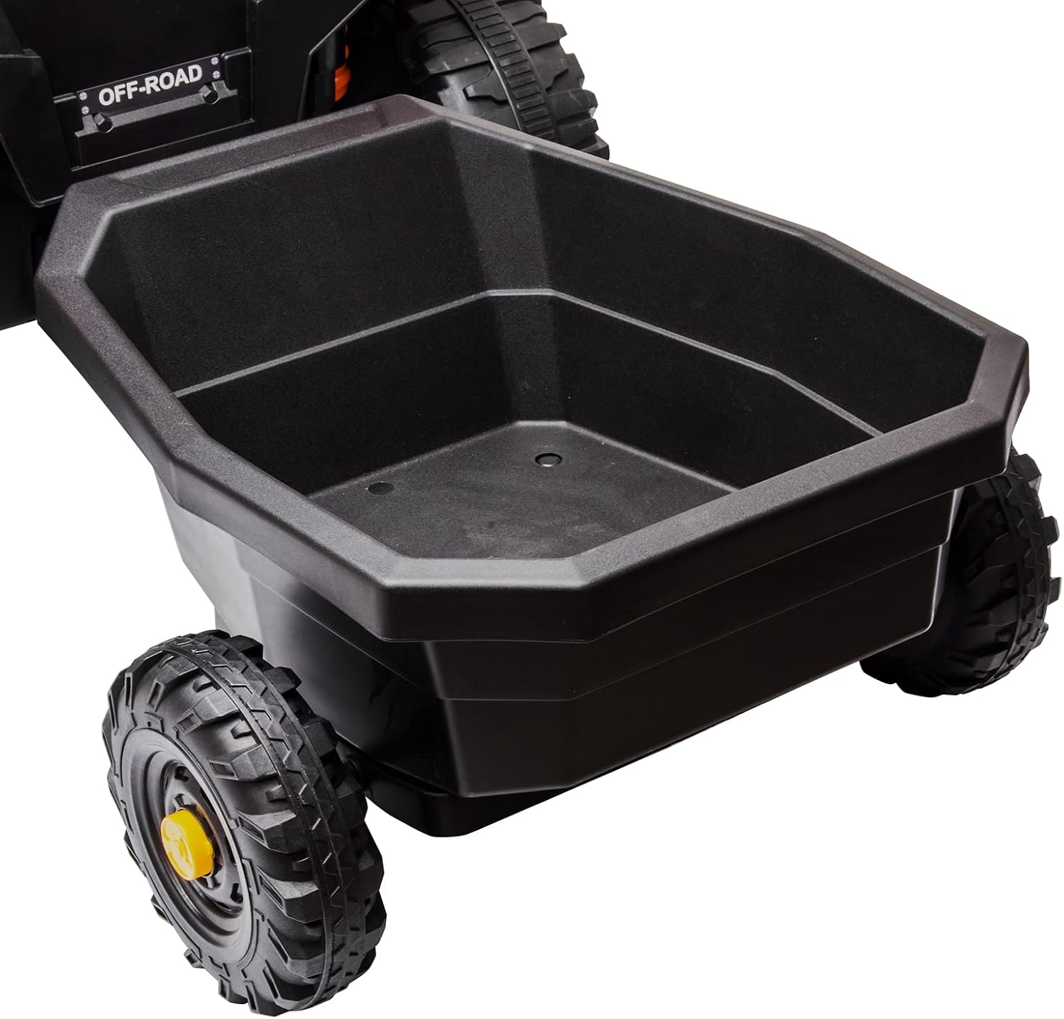 Trailer for 12V Kids Ride On Car Truck with Remote Control, Spring Suspension, LED Lights, AUX Port, Music (Trailer Only) - Image 3