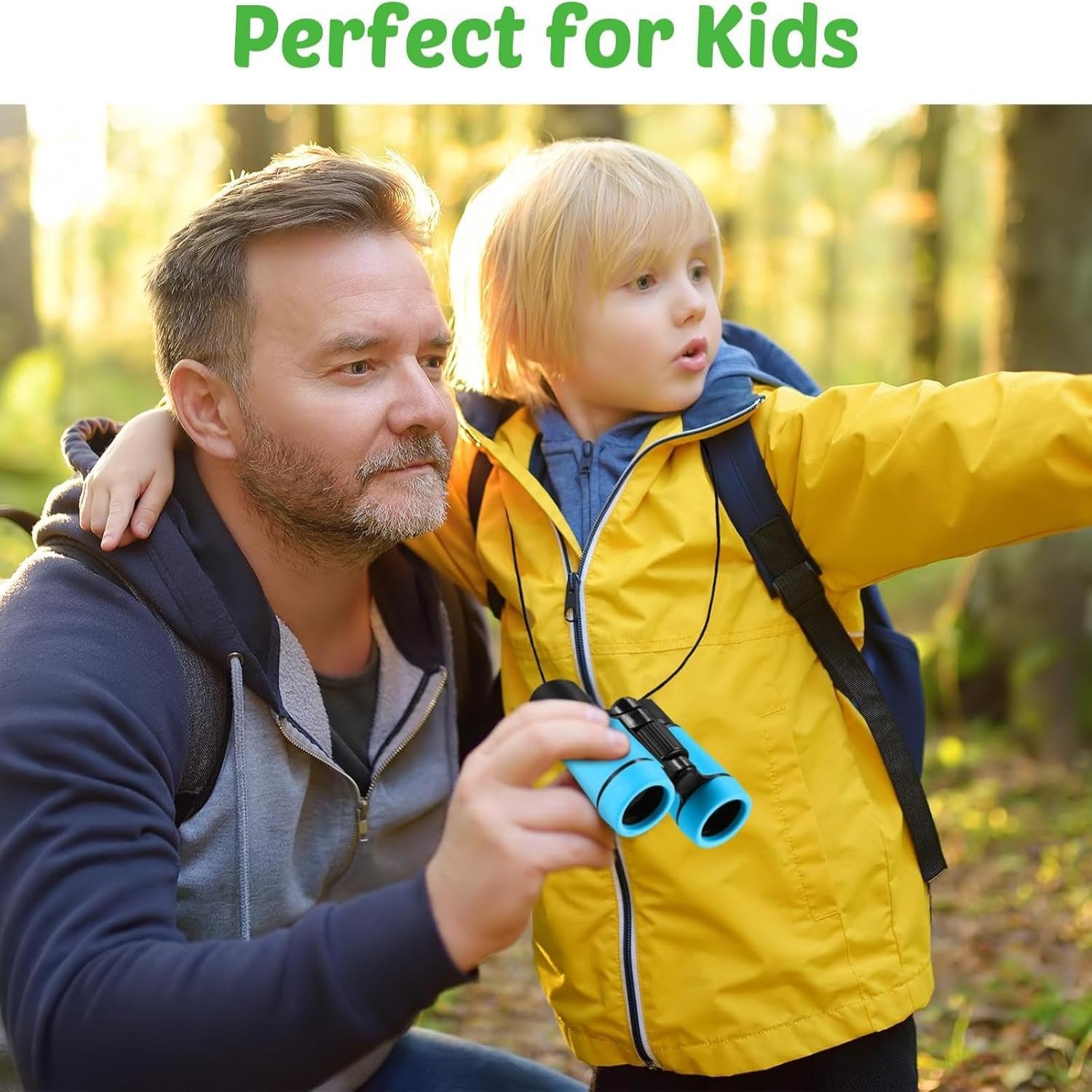 Hiboom 8 Set Kids Binoculars Bulk Shockproof Folding Children Mini Compact Binoculars Compass Magnifying Glass for 3-12 Years Boys Girls Kids Bird Watching Camping Outdoor Play - Image 6