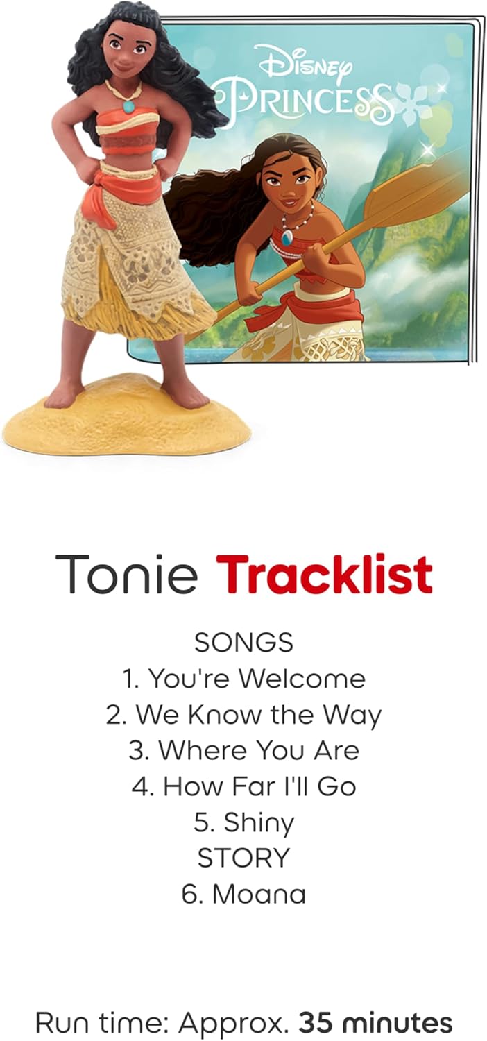 Toniebox 2 Audio Player Disney Princess Bundle for Kids 3+ with Ariel, Moana, Merida, and Belle - Cloud Pink - Image 5