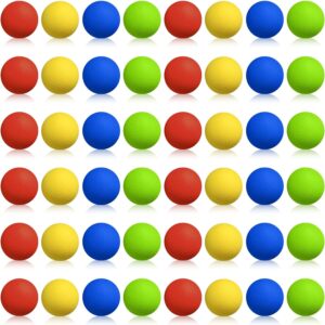 Sumind 48 Pieces Foam Balls Bulk Rounds Refill Balls Soft Foam Bullet Replacement Refill Pack for Blasters Guns for Kids Birthday Party Games Favors Gifts for Boys and Girls(Red, Blue, Green, Yellow)