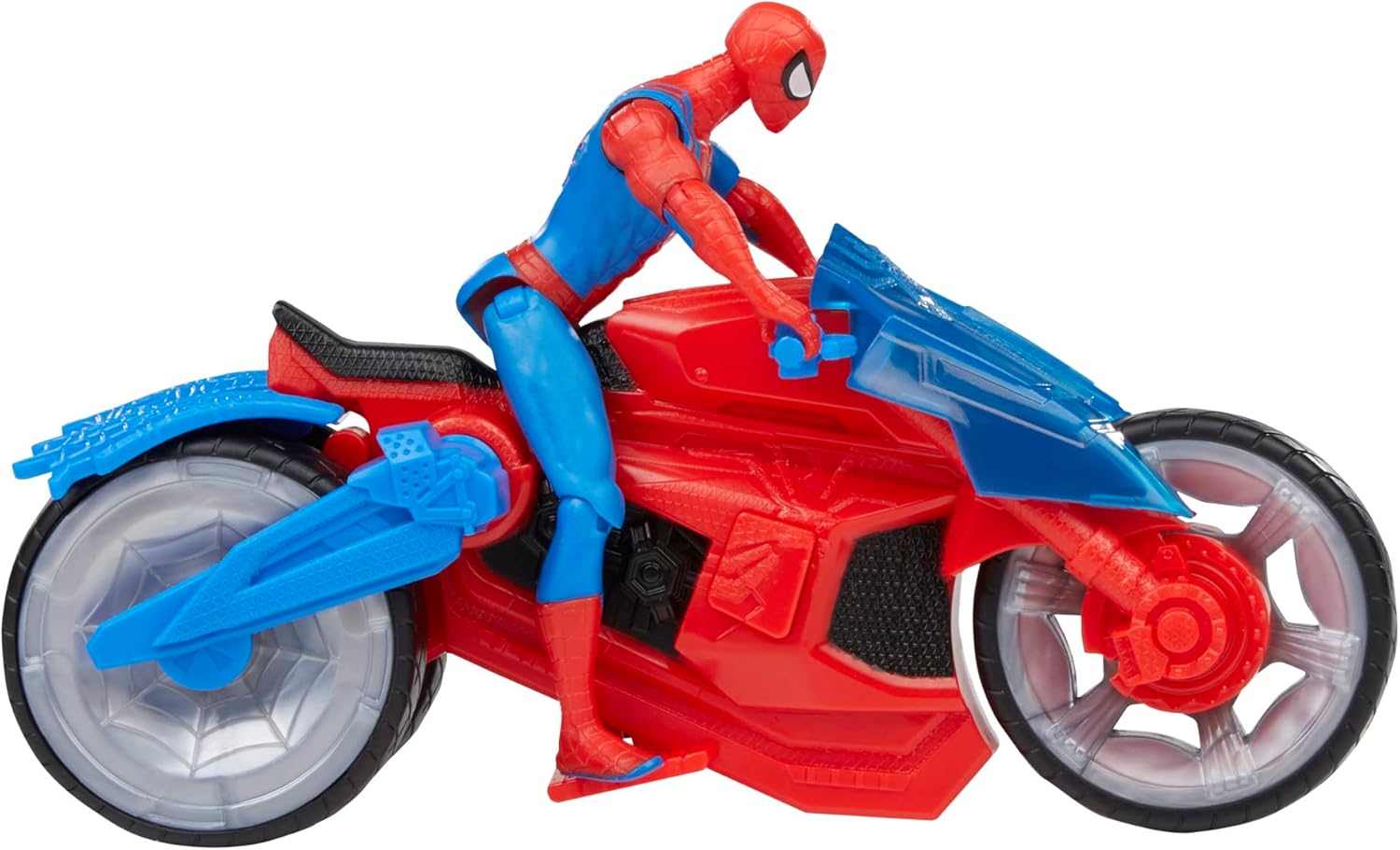 Marvel Spider-Man Web Blast Cycle, 4-Inch Action Figure with Vehicle and 2 Web Projectiles, Kids Playset for Ages 4 and Up - Image 5