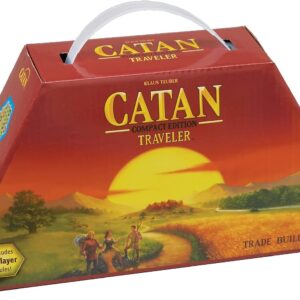 CATAN Traveler COMPACT EDITION Board Game – Settle, Trade, and Build on the Go! Strategy Game, Family Game for Kids and Adults, Ages 10+, 2-4 Players, 60 Minute Playtime, Made by CATAN Studio