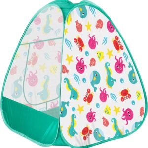 Kids Play Tent Pop Up – Foldable Portable Playhouse for Indoor Outdoor, Lightweight with Carry Bag, Gift for Boys & Girls