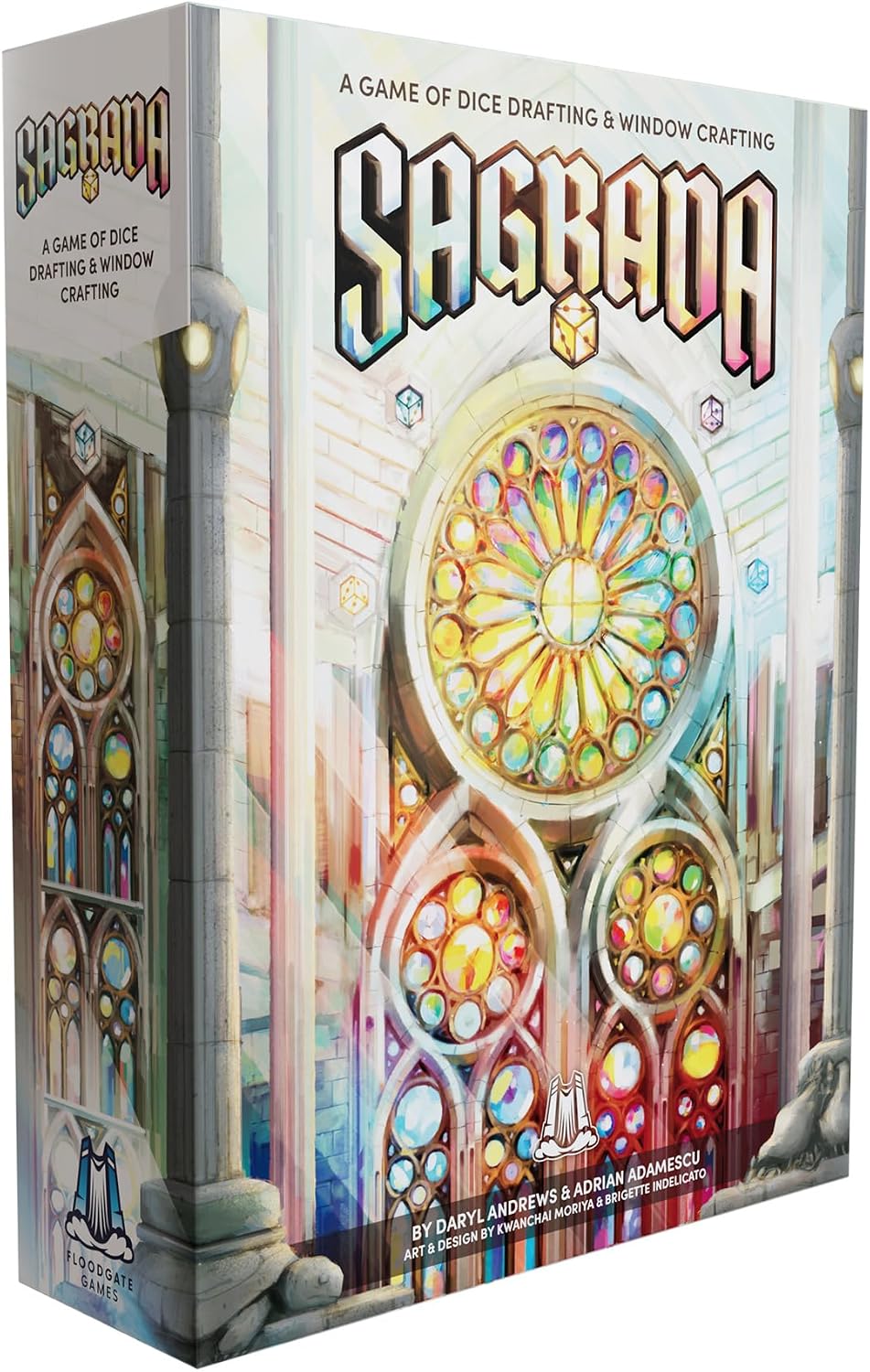 Floodgate Games Sagrada Board Game | Family Game for Kids and Adults | Dice Drafting and Placement Strategy Game | Ages 10+ | 1 to 4 Players Remastered Edition