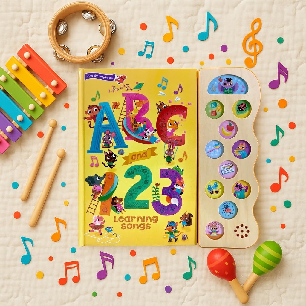 ABC & 123 Learning Songs: Interactive Children's Sound Book (11 Button Sound) - Image 9