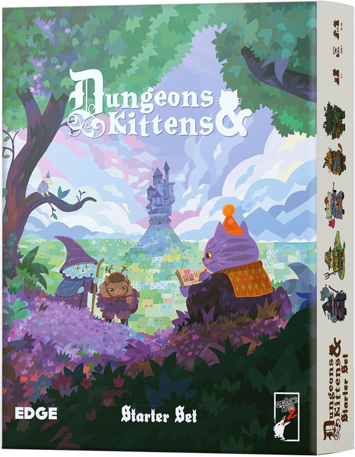 Asmodee Dungeons and Kittens Roleplaying Game Starter Set - Animal Fantasy RPG in a Wholesome Post-Apocalyptic Medieval World, Family Fun for Kids & Adults, Ages 8+, 2-6 Players, 90 Min Playtime - Image 6