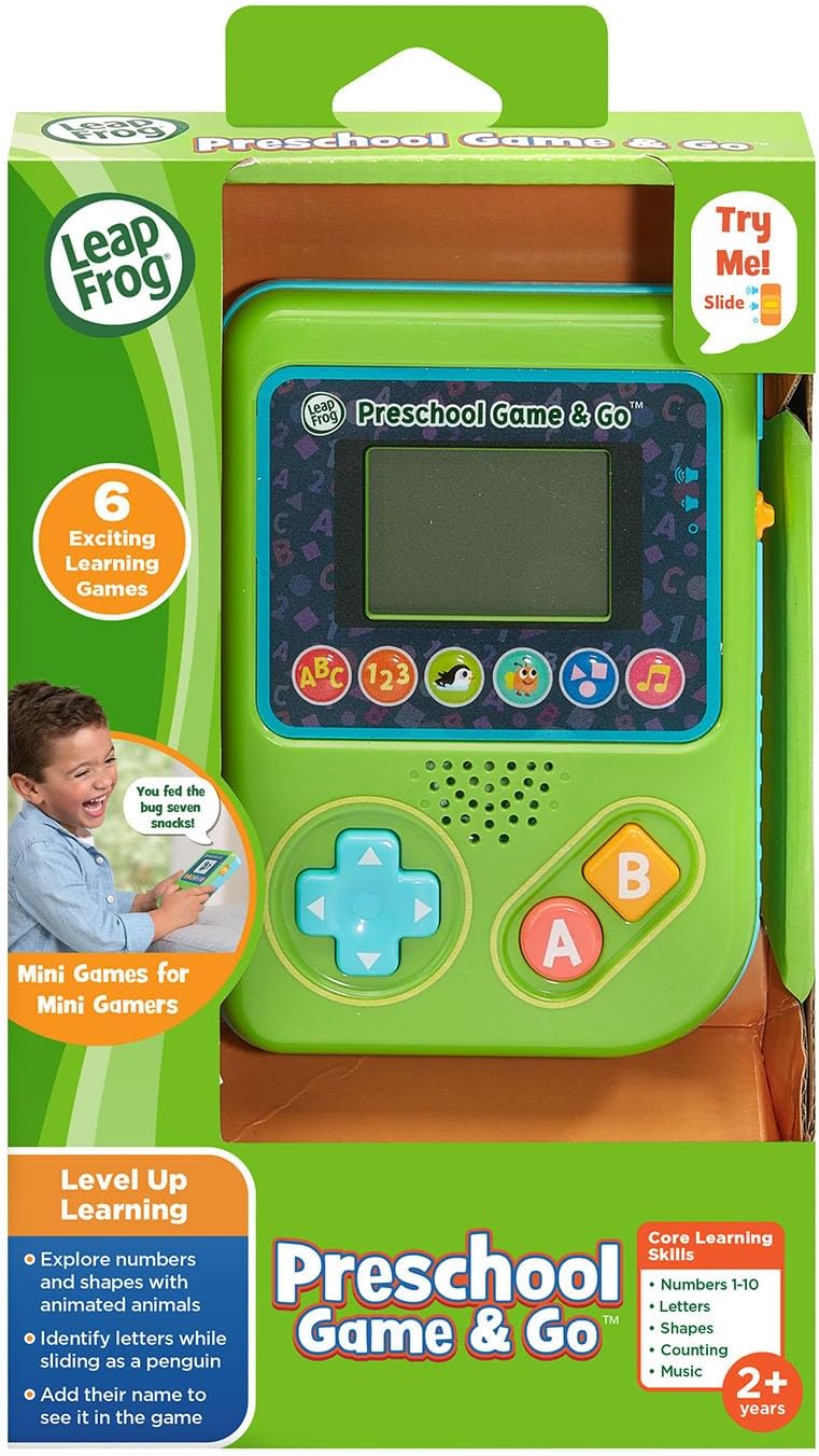 LeapFrog Preschool Game and Go Handheld Video Game Toy, Green - Image 7