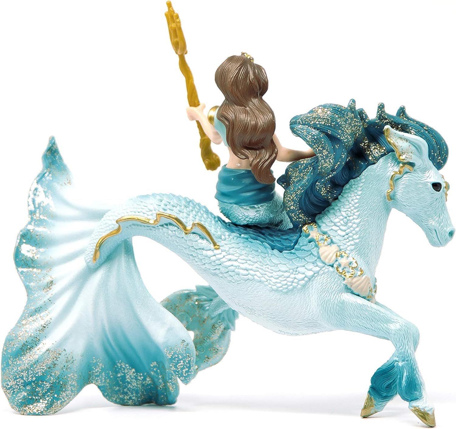 Schleich Bayala - 3 PC Mermaid Eyela Figure with Magic Horse - Mermaid Toy and Seahorse Playset for Girls and Boys - Underwater Fairy and Unicorn Toy - Fantasy Figurines for Kids Ages 5+ | 70594 - Image 9