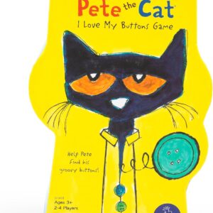 Educational Insights Pete The Cat I Love My Buttons Game – Shape Matching Games for Toddlers 3-5, Turn-Taking Kids Games, Toddler Fine Motor Skills Toys, Preschool Learning Activities