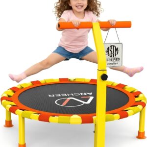 ANCHEER 38” Kids Trampoline, Safe & Perfect First Gift, Indoor/Outdoor